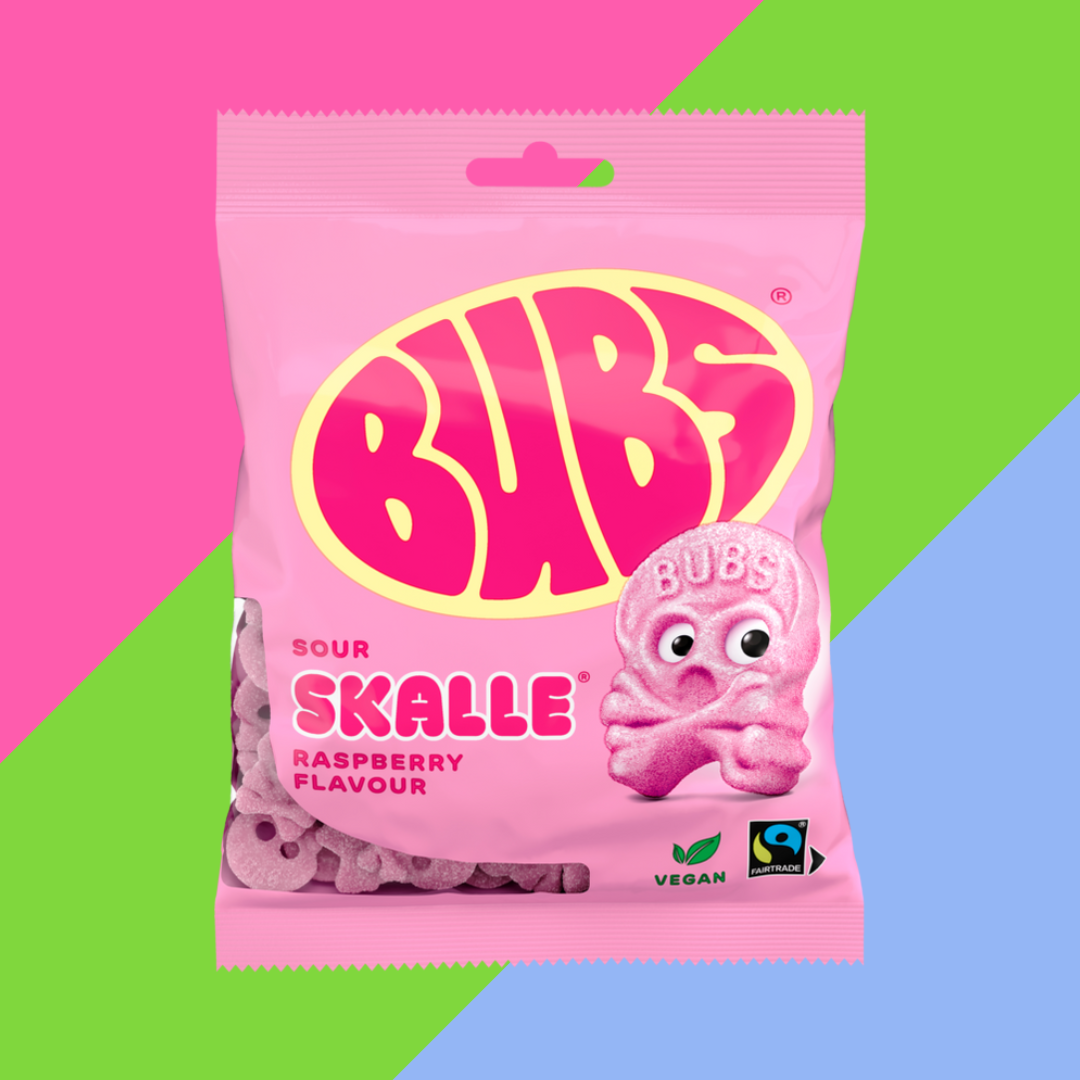 Bubs Cool Foam Sour Raspberry Skull 12x90g