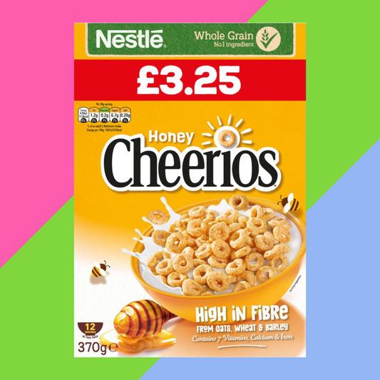 Nestlé Cheerios Honey Breakfast Cereal 6x370g Boxes