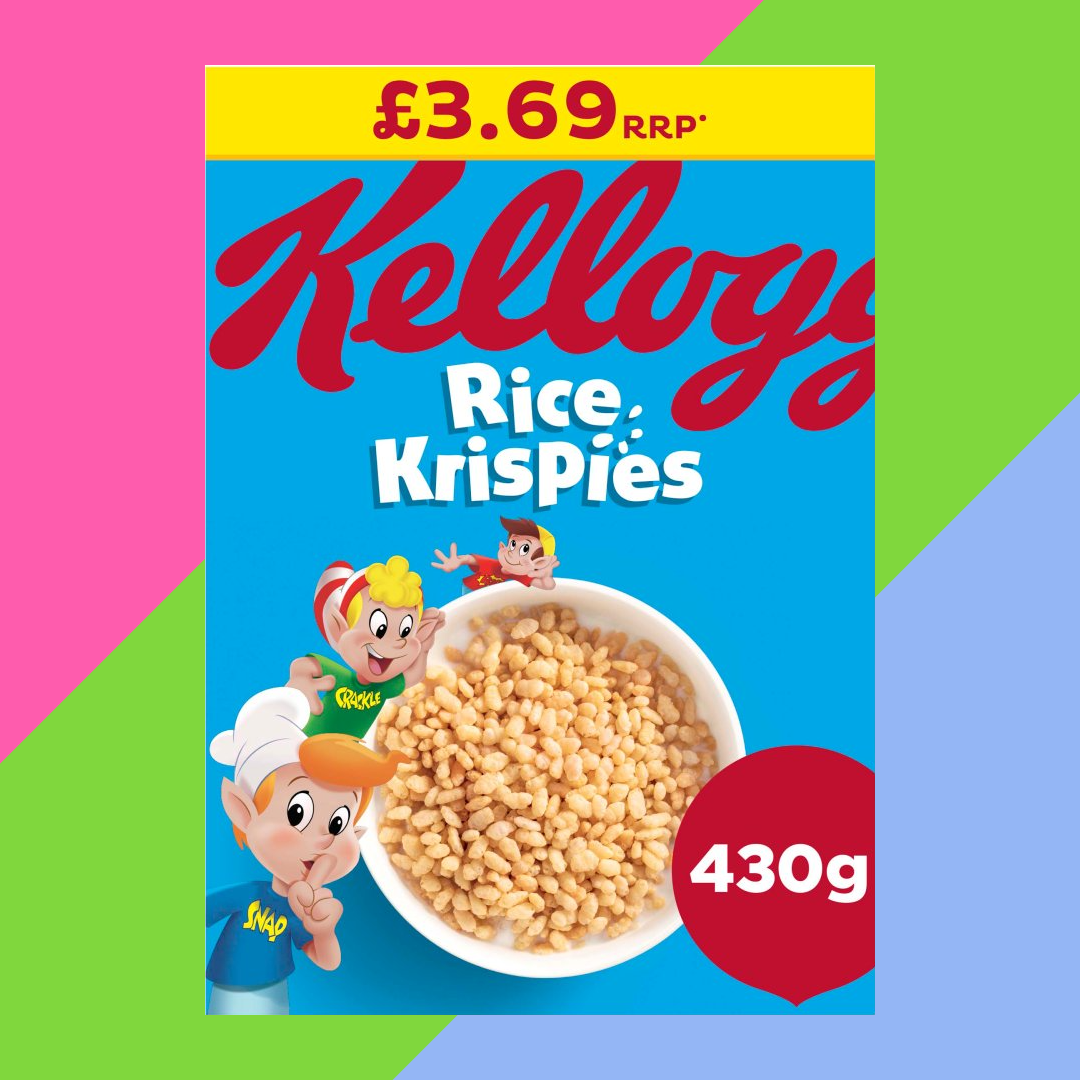 Kellogg's Rice Krispies Breakfast Cereal 7x430g Boxes