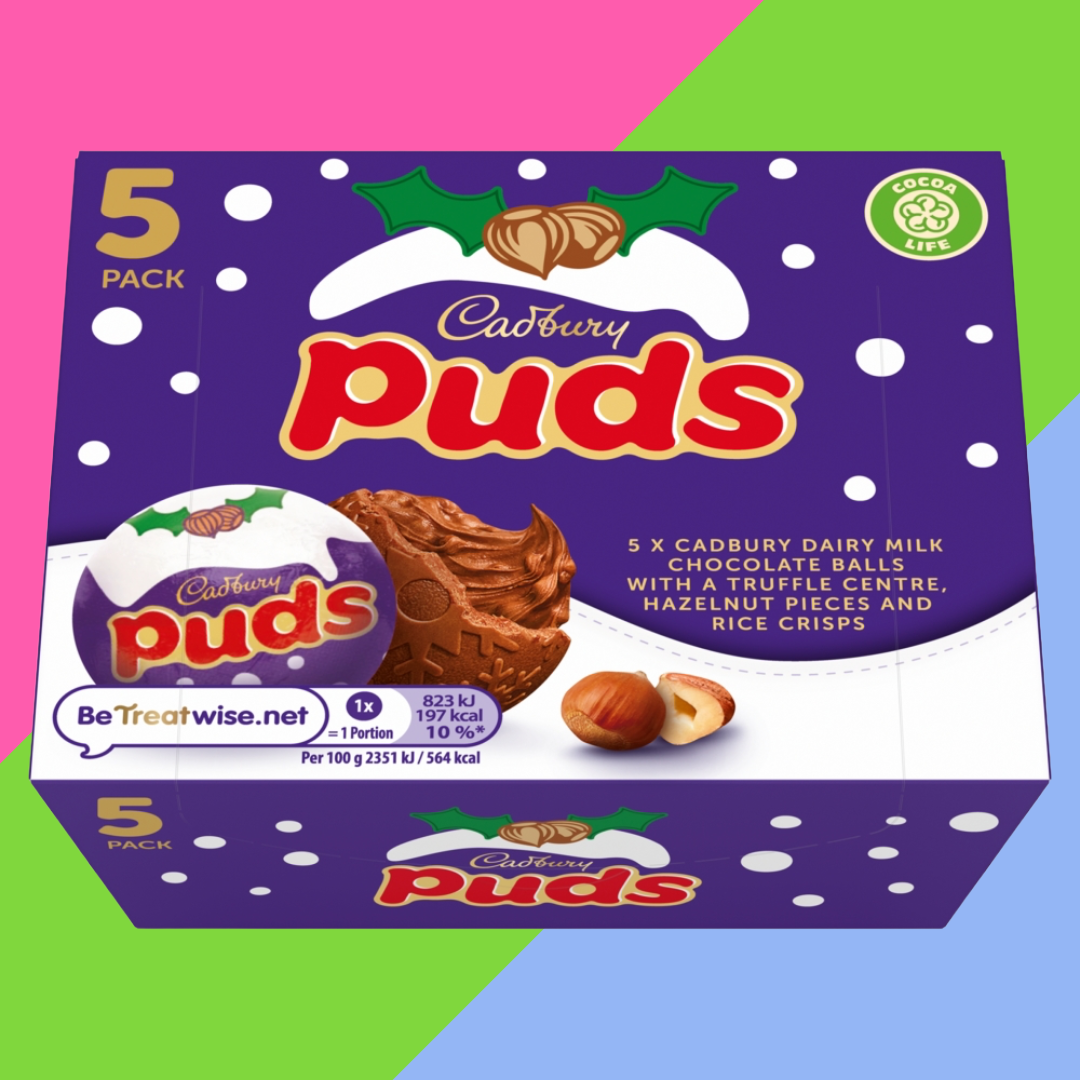 Cadbury Dairy Milk Chocolate Puds 5 Pack Multipack 175g