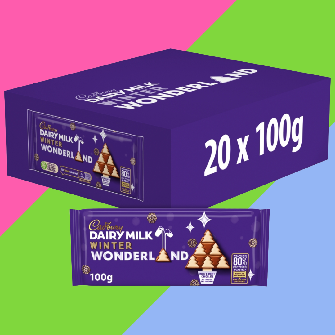 Cadbury Dairy Milk Christmas Winter Wonderland Chocolate Bar 20x100g