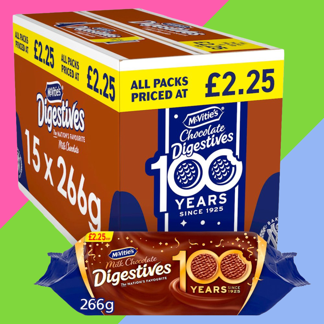 McVitie's Milk Chocolate Digestive Biscuits 15x266g PMP £2.55