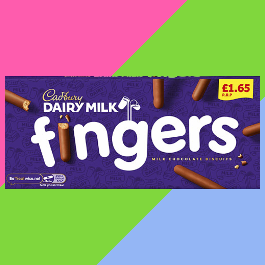 Cadbury Dairy Milk Fingers Milk Chocolate Covered Biscuits 12x114g Boxes