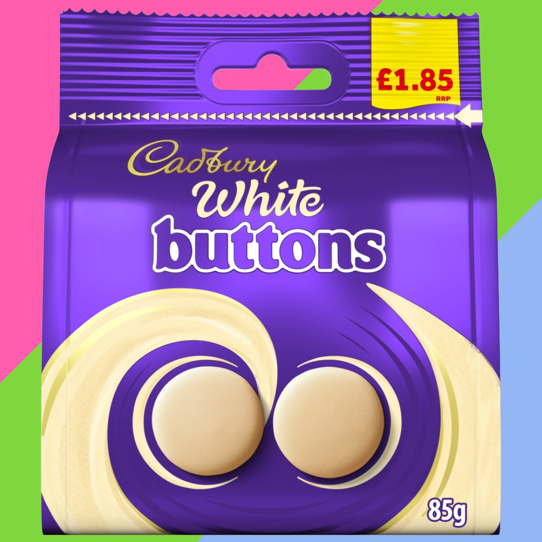 Cadbury White Buttons Chocolate Bag 10x85g £1.85 PMP