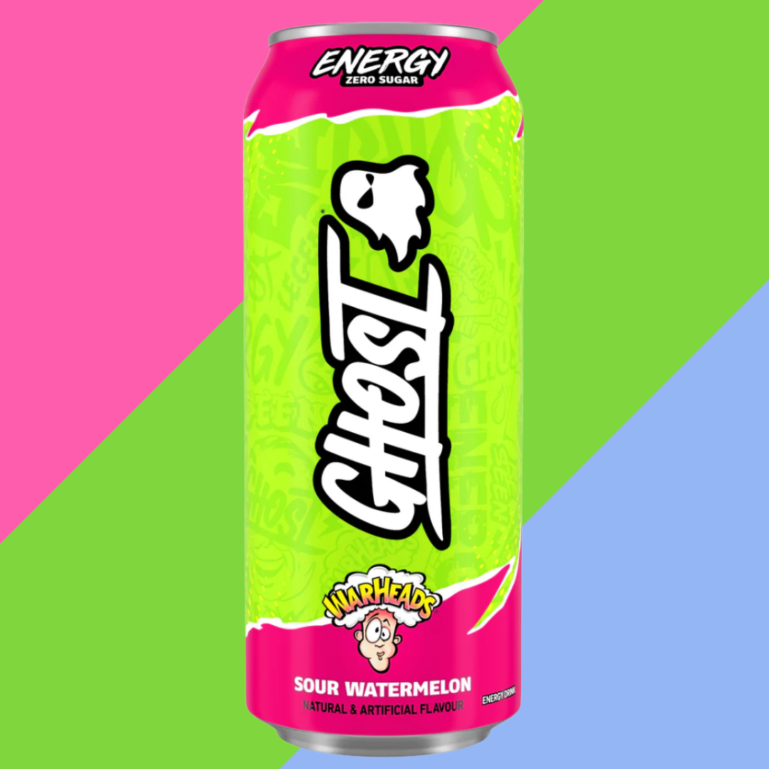 Ghost Energy x Warheads Sour Watermelon Energy Drink 12x500ml