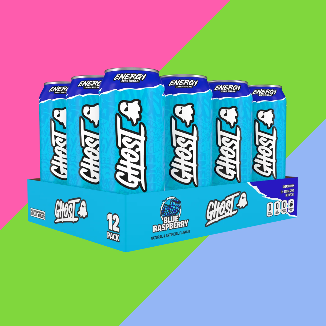Ghost Energy Blue Raspberry Energy Drink 12x500ml