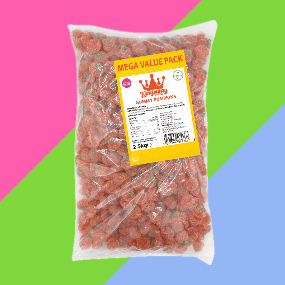 Kingsway Mega Value Vegan Gummy Pumpkins 2.5kg