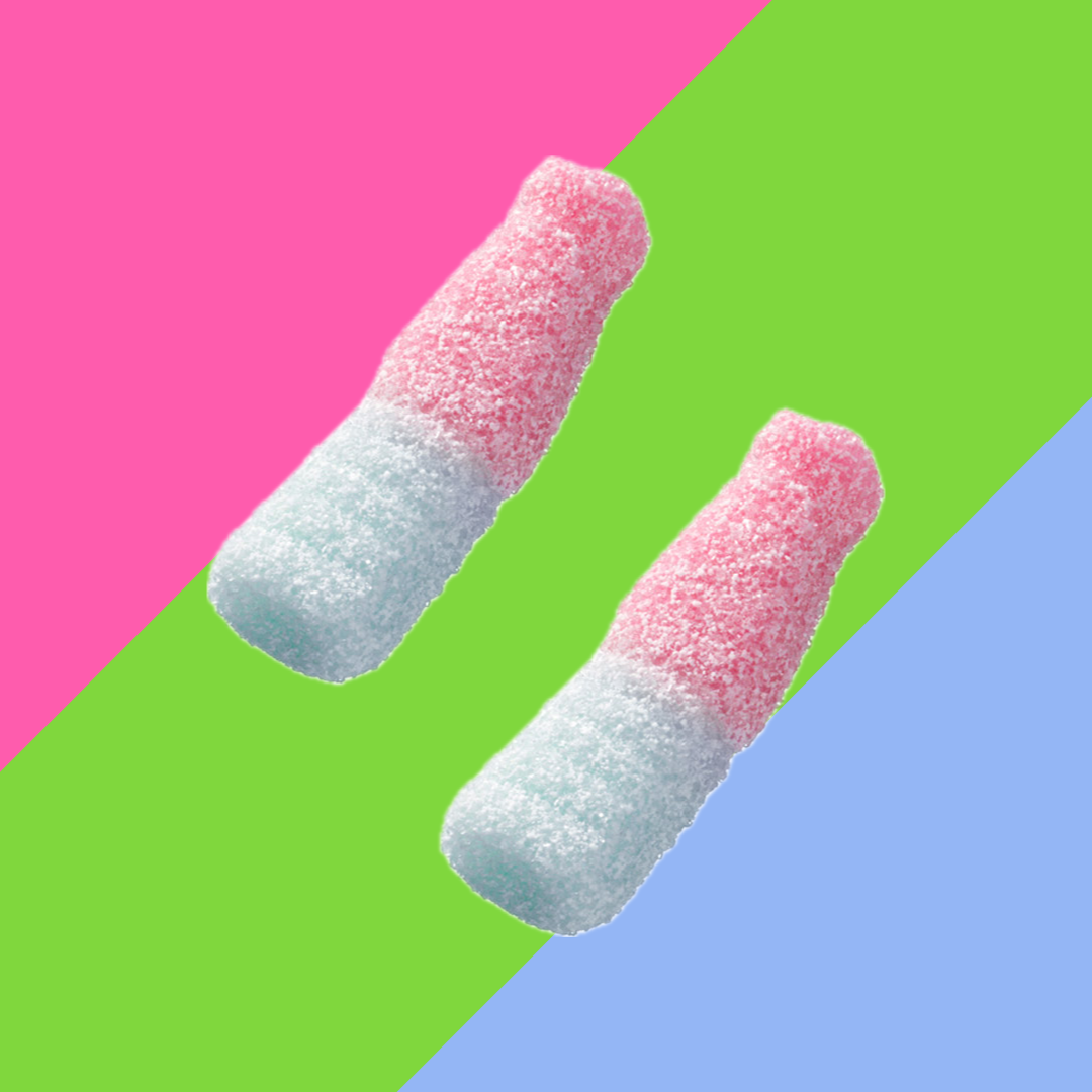 Kingsway Large Fizzy Bubblegum Bottles Bag 3kg