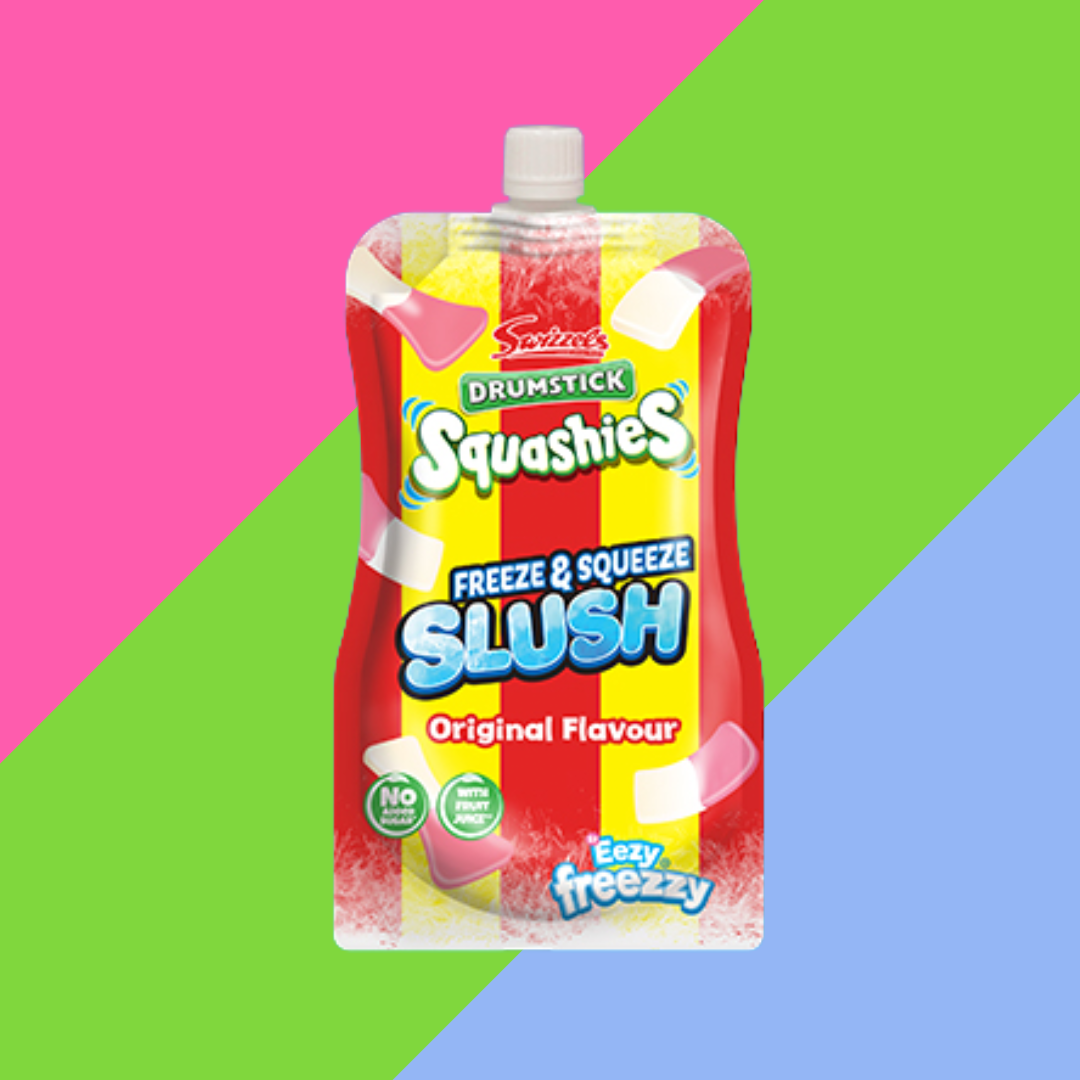 Swizzels Drumstick Squashies Squeeze & Freeze Slush Box of 12 Pouches