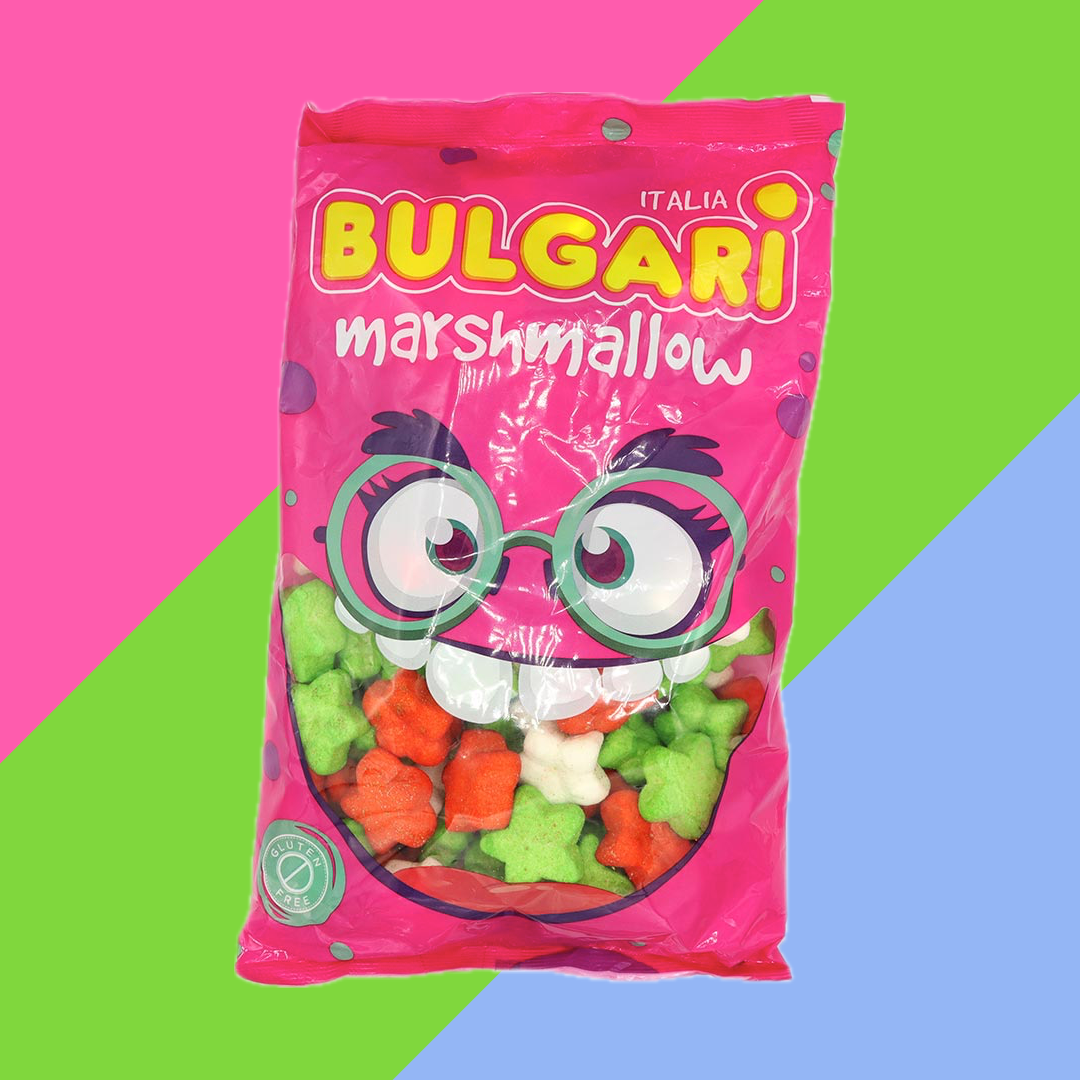 Bulgari Green Red and White Mallow Stars Bag 900g