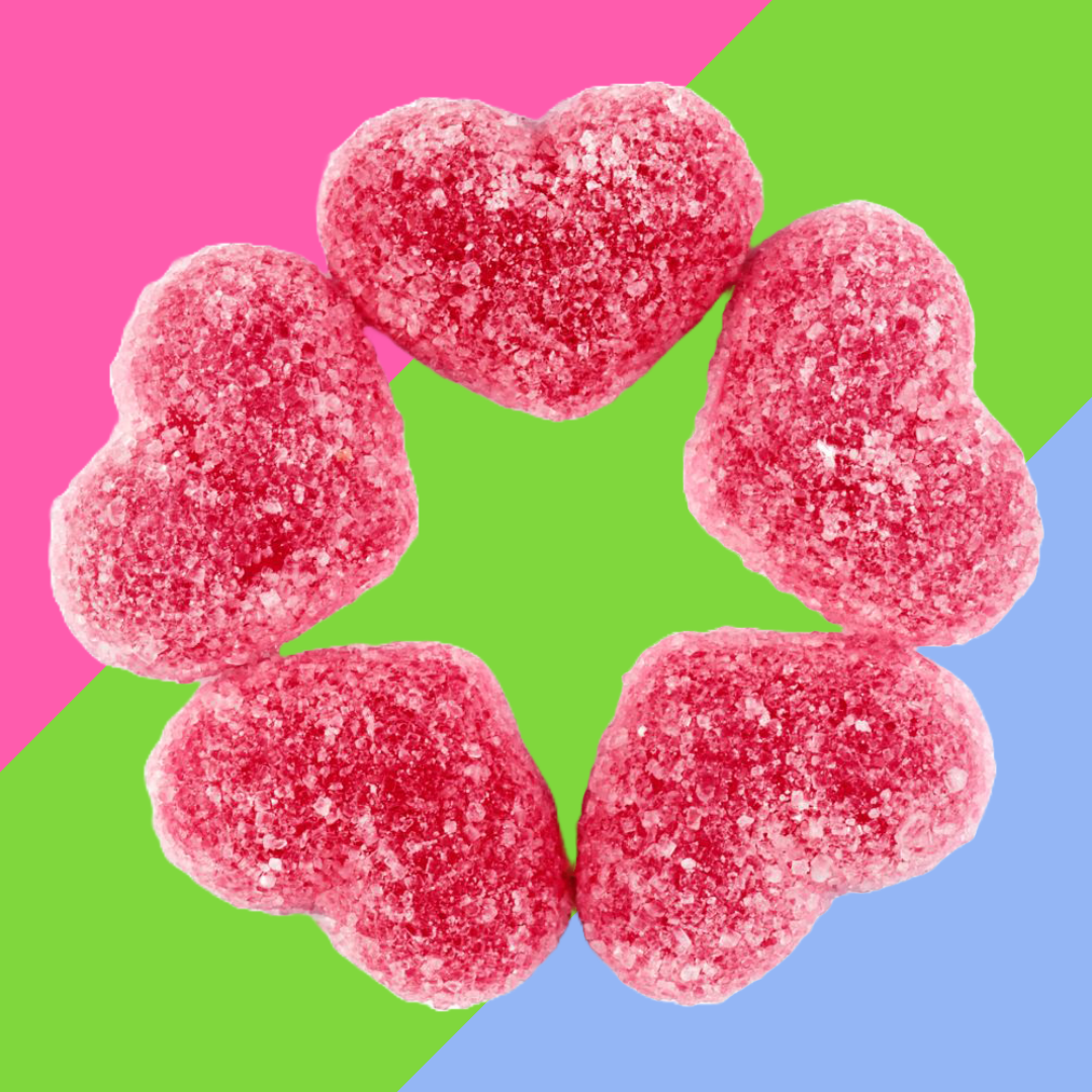 Sweetzone Fizzy Strawberry Hearts 1kg