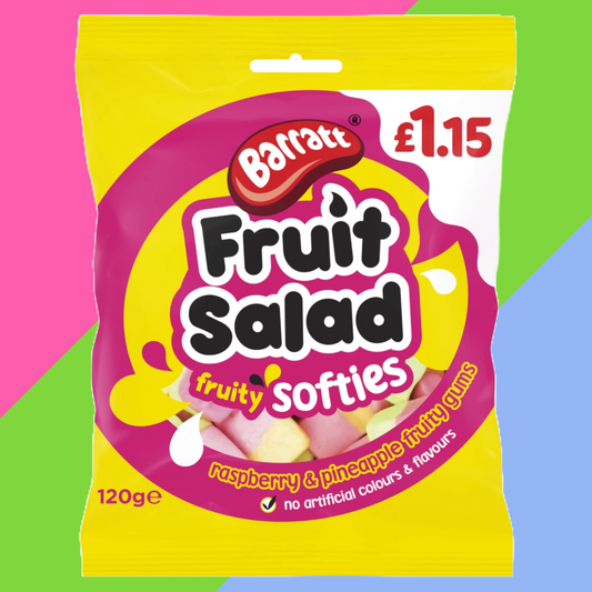 Barratt Fruit Salad Fruity Softies Bags 12x120g £1.15 PMP