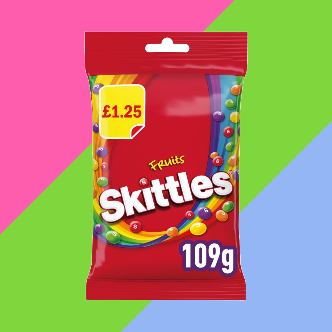 Skittles Vegan Fruits Treat Bag 14x109g £1.25 PMP