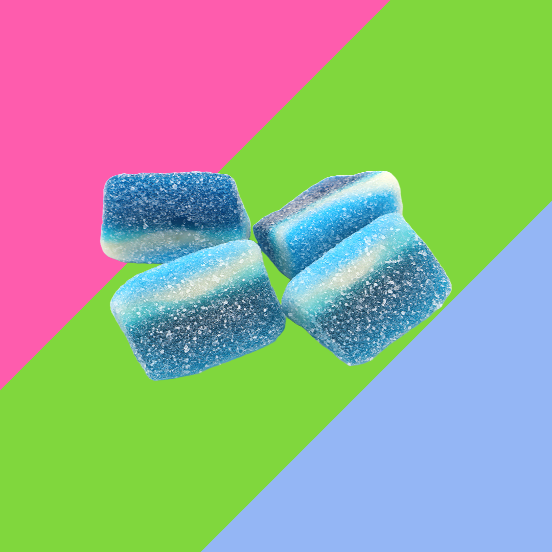 Kingsway Fizzy Blue Raspberry Slices Bag 3kg