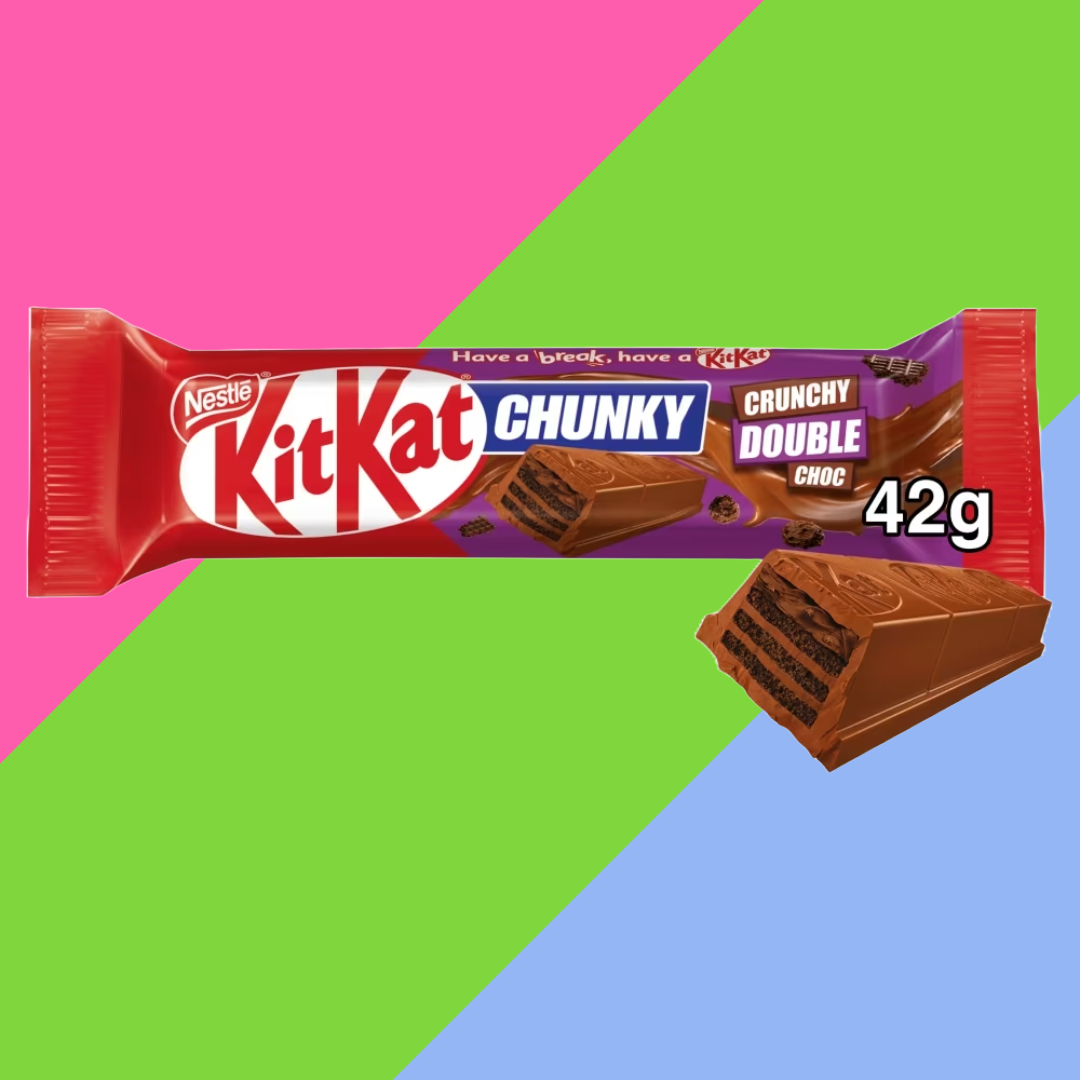KitKat Chunky Crunchy Double Chocolate Bar 24x42g