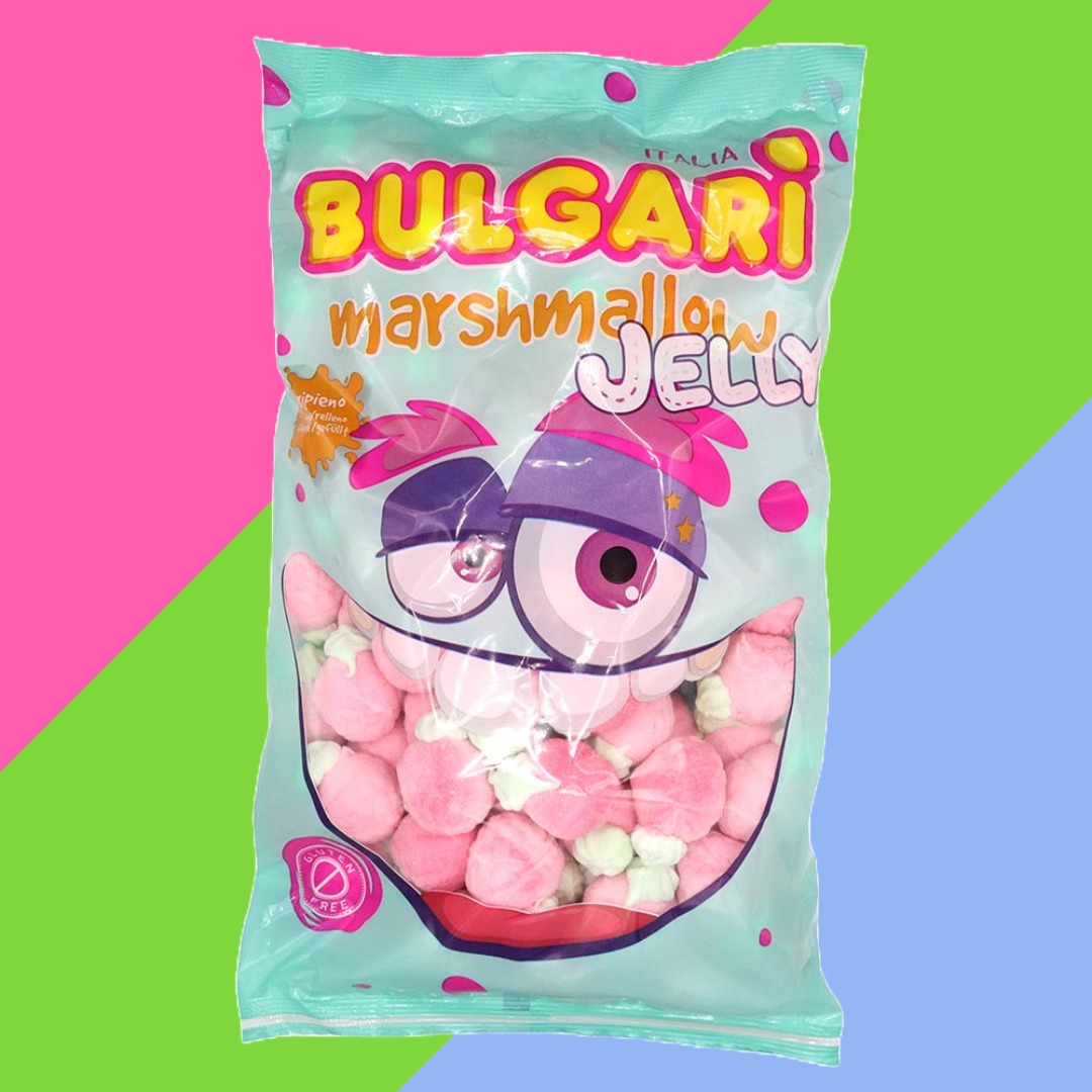 Bulgari Jelly Filled Raspberry Marshmallows Bag 1kg