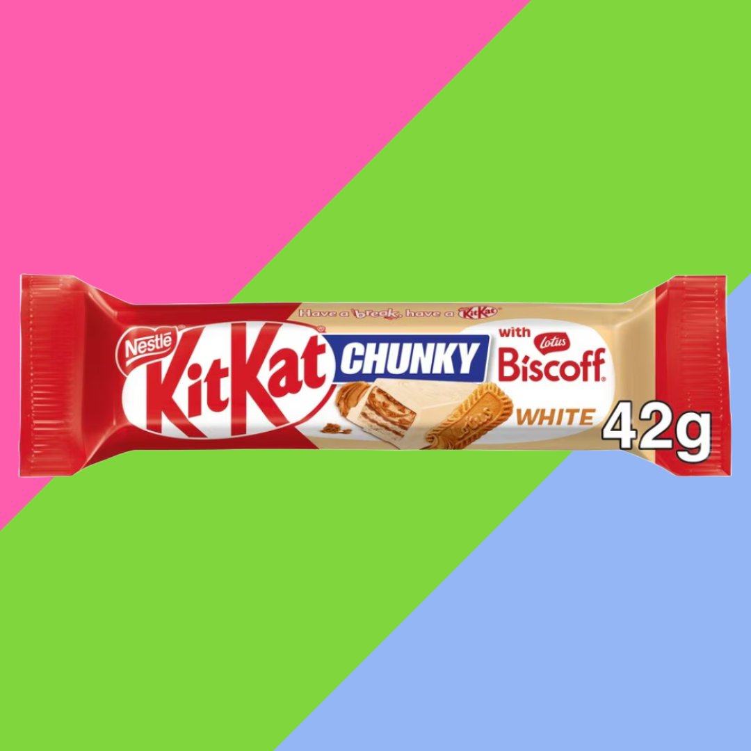 KitKat Chunky Lotus Biscoff White Bar 24x42g