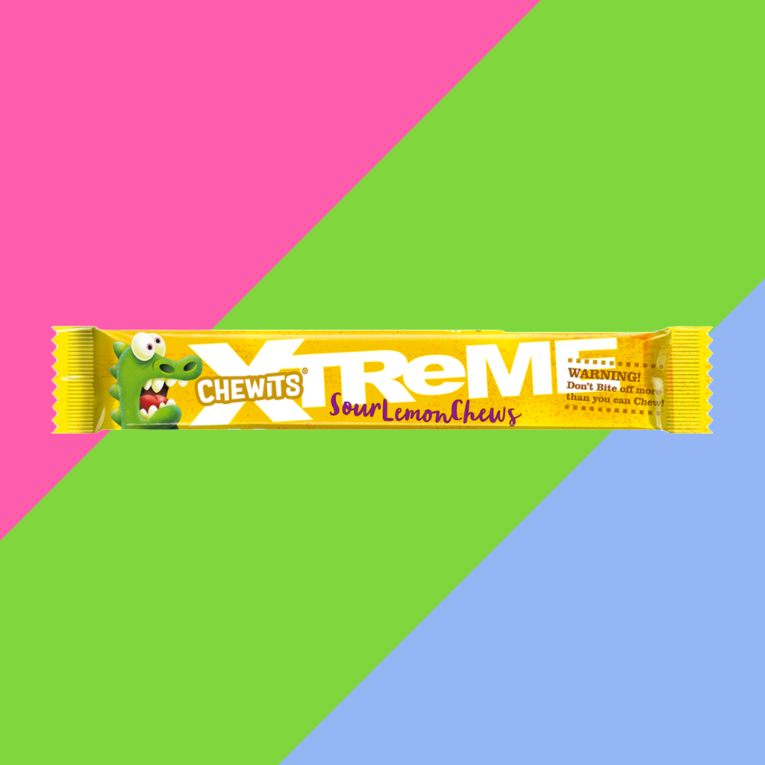 Chewits Xtreme Extremely Lemon Chews Packs 24x34g