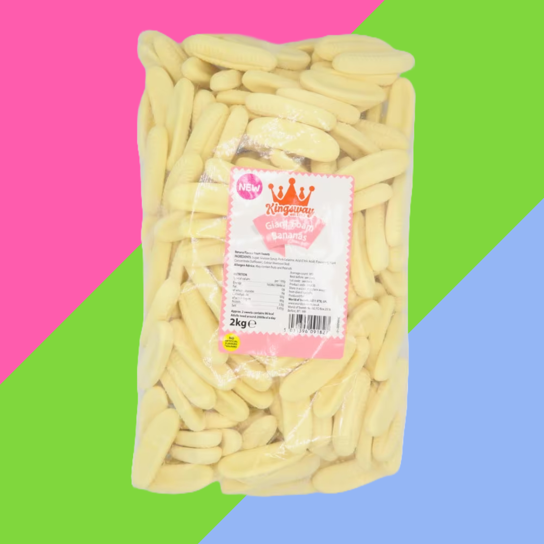Kingsway Giant Foam Bananas Bag 2kg