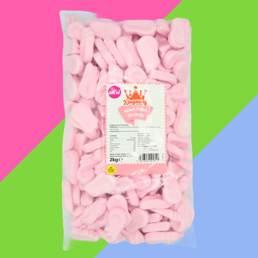Kingsway Giant Foam Shrimps Bag 2kg
