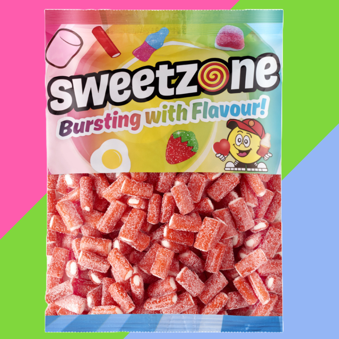 Sweetzone Fizzy Strawberry Pencils Bag 1kg