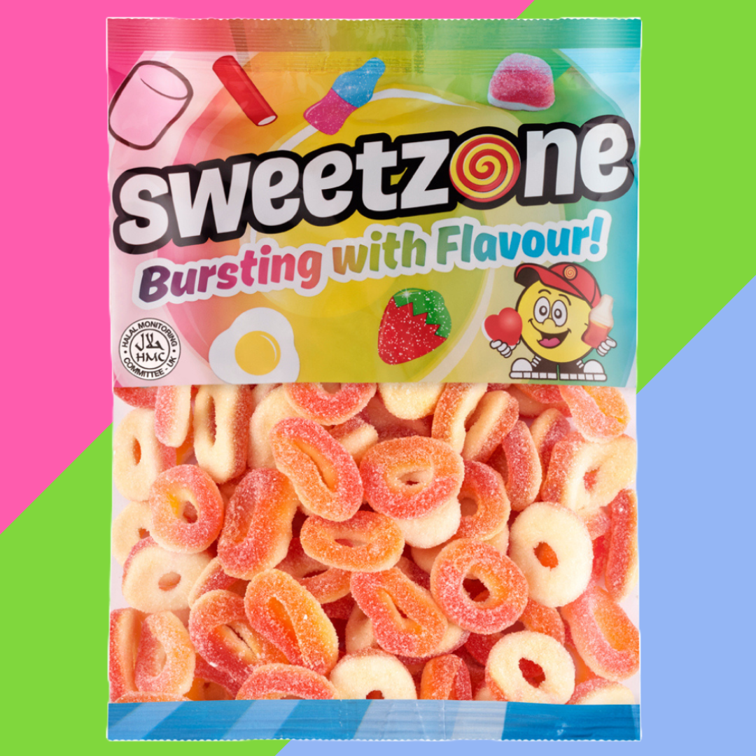 Sweetzone Peach Rings Bag 1kg