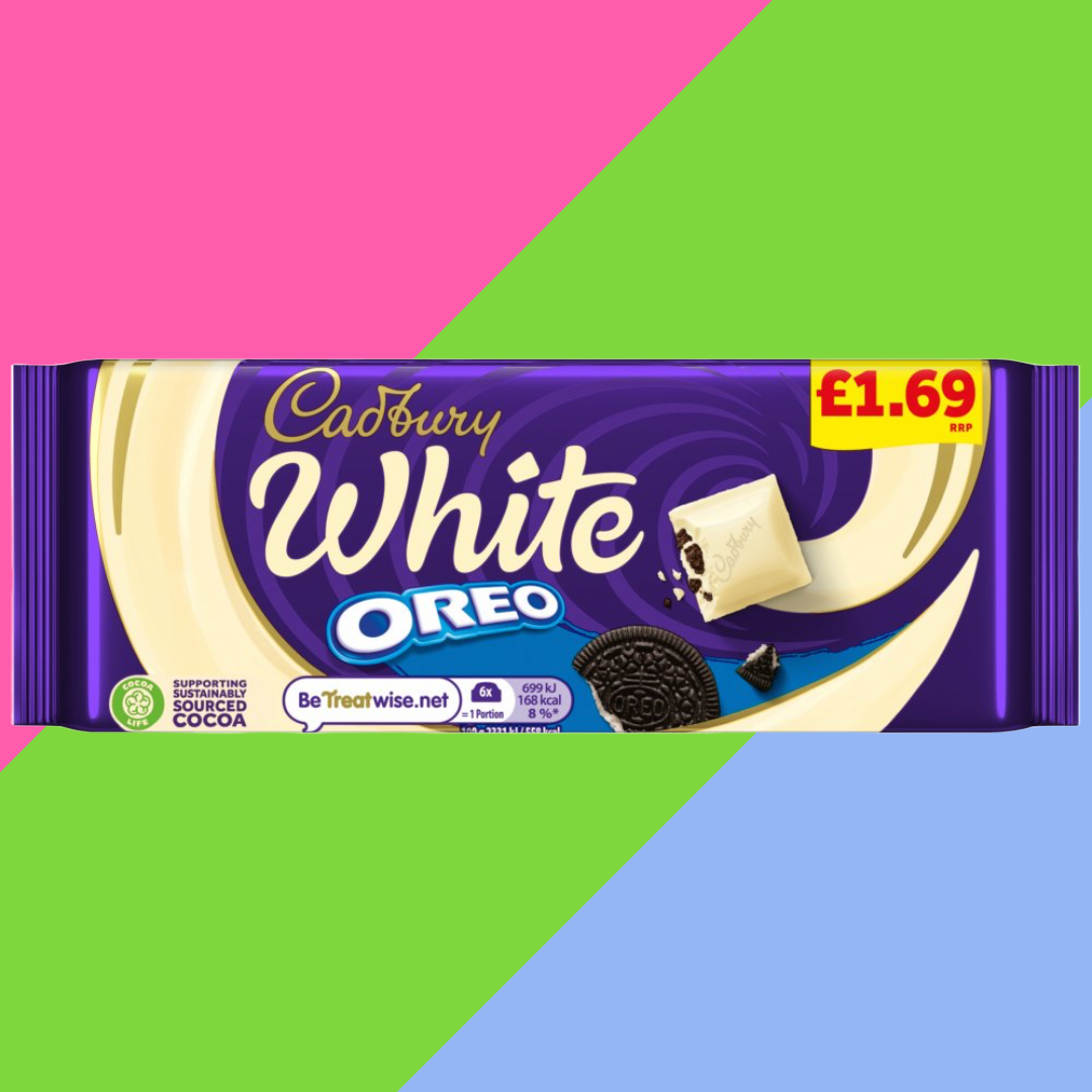 Cadbury Oreo White Chocolate Bar 17x120g £1.69 PMP