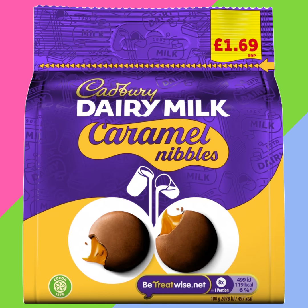 Cadbury Dairy Milk Caramel Nibbles Chocolate Bag £1.69 PMP 10x85g