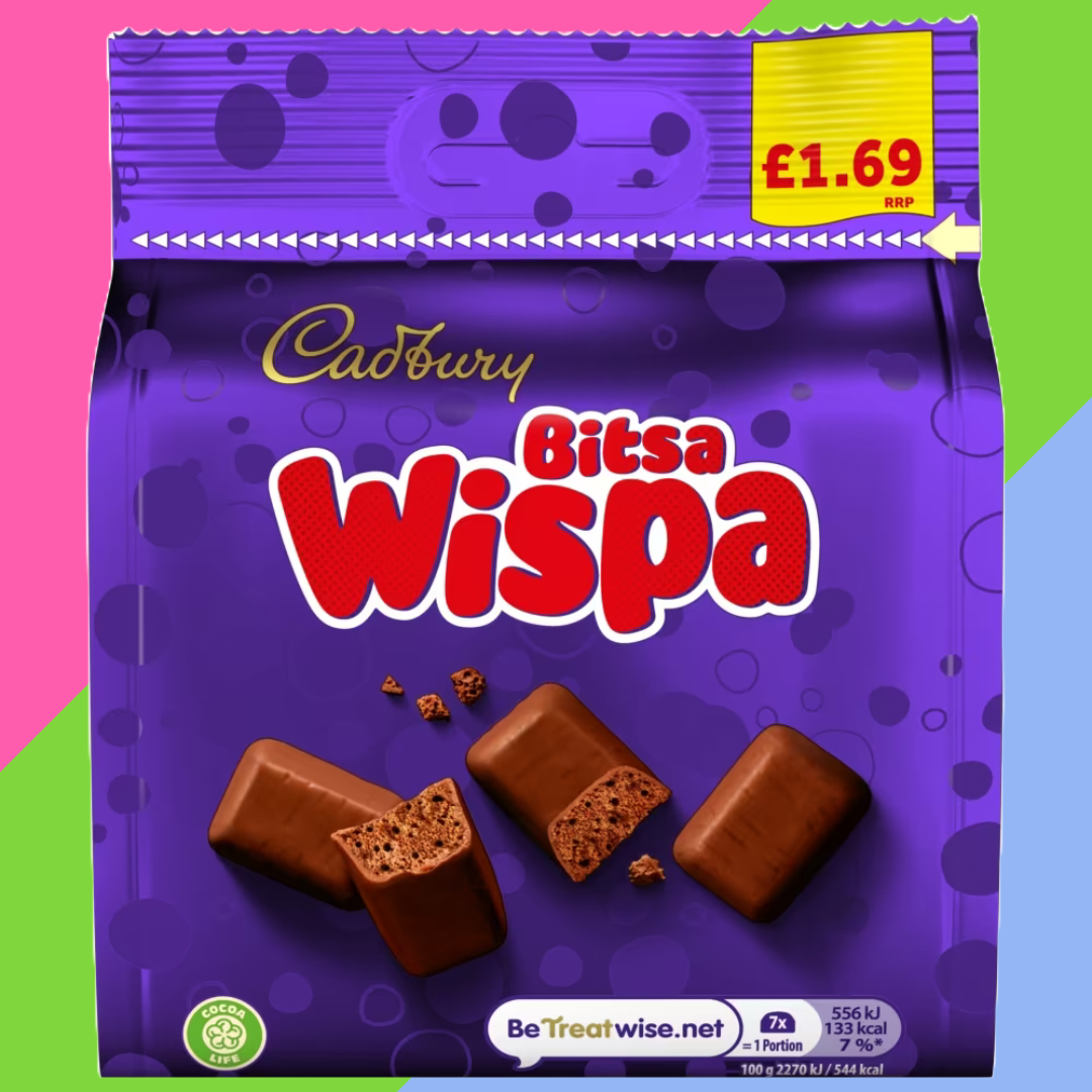 Cadbury Bitsa Wispa Chocolate Pouch 10x85g £1.69 PMP