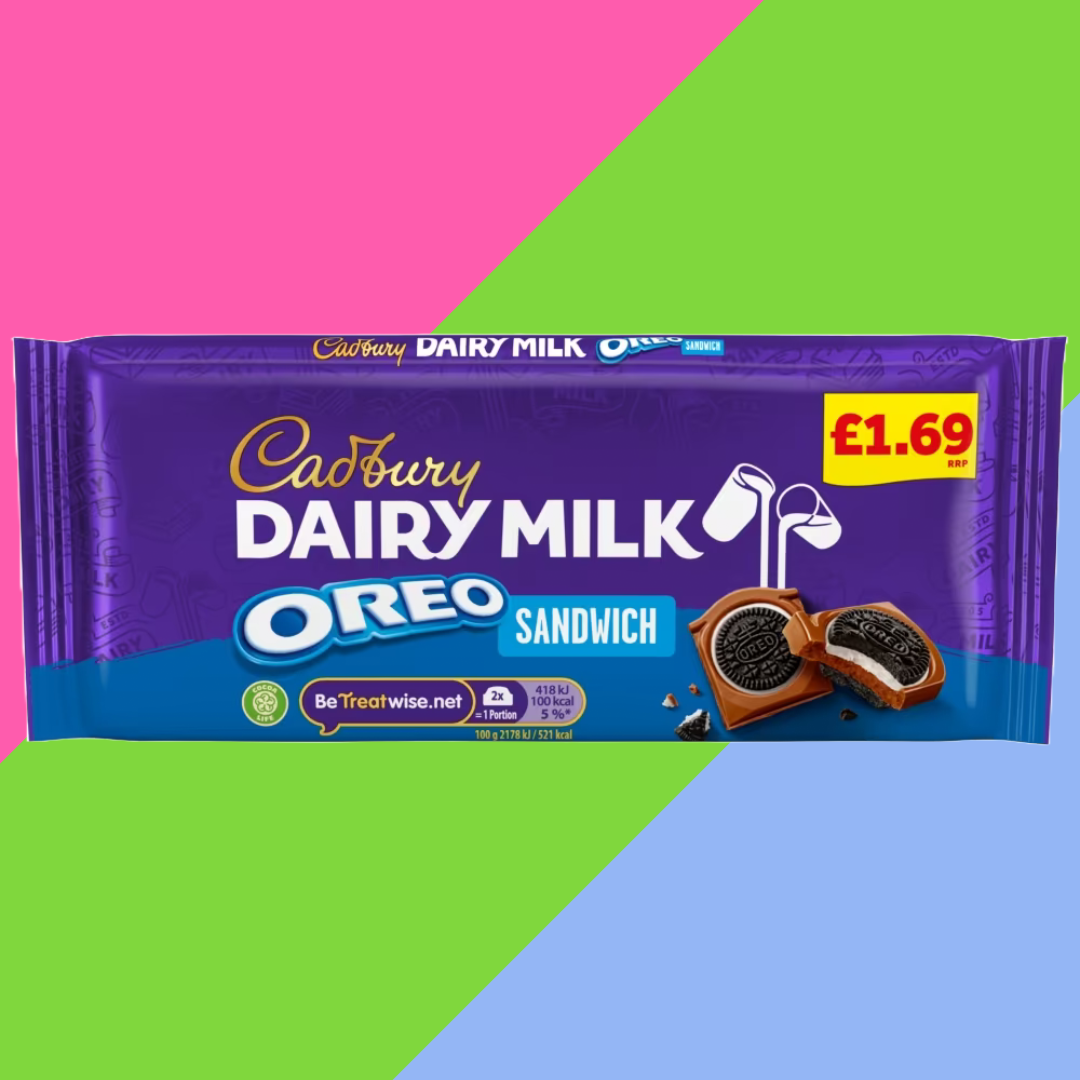 Cadbury Dairy Milk Oreo Sandwich Chocolate Bar 15x96g £1.69 PMP