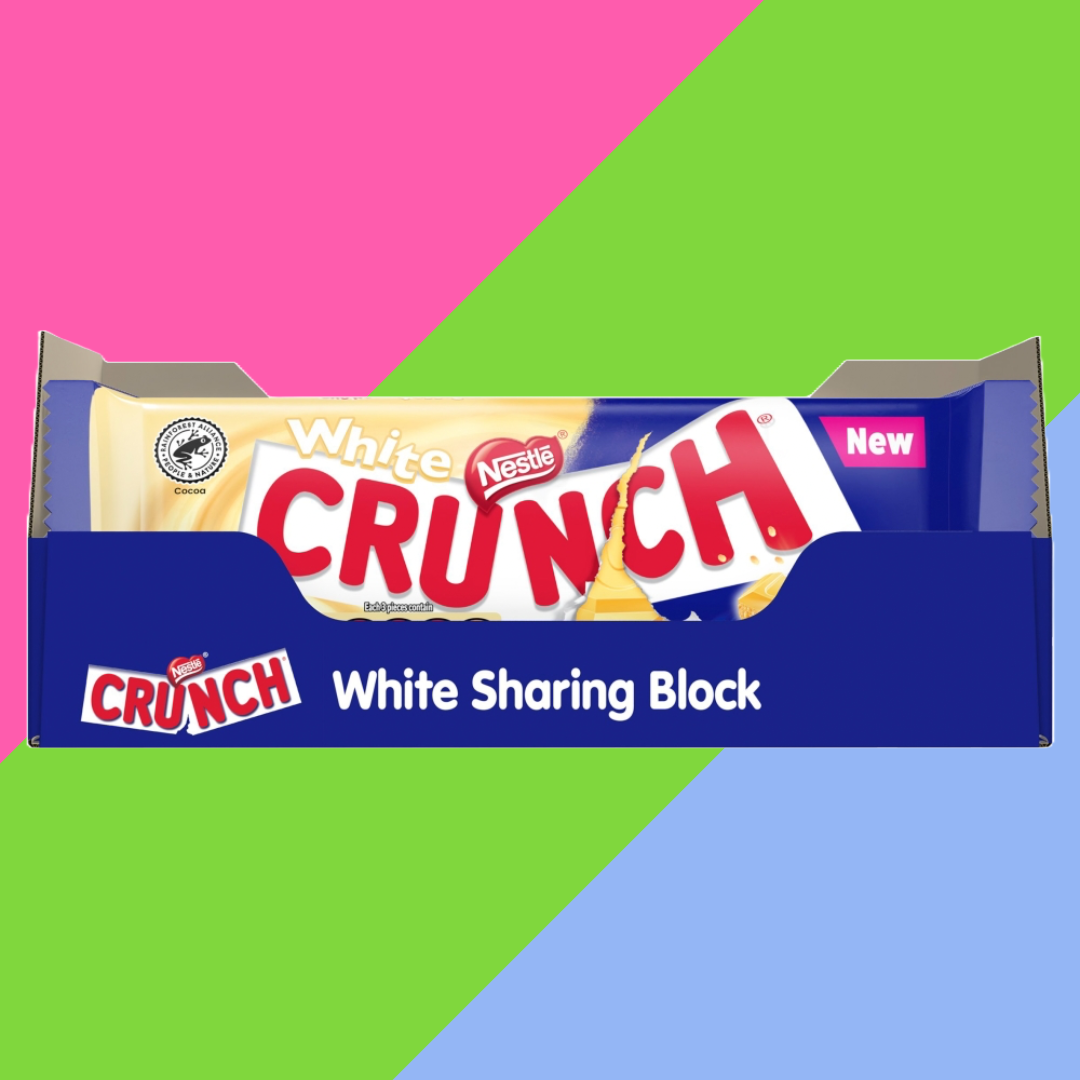 Crunch White Chocolate Sharing Bar 20x100g