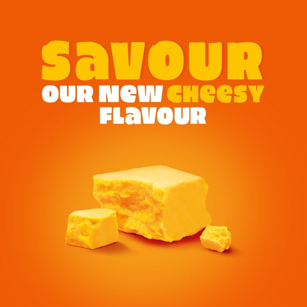 Quavers Red Leicester Cheese Multipack Crisps Snacks 6 Pack 30 x (6 x 16g) Multipacks