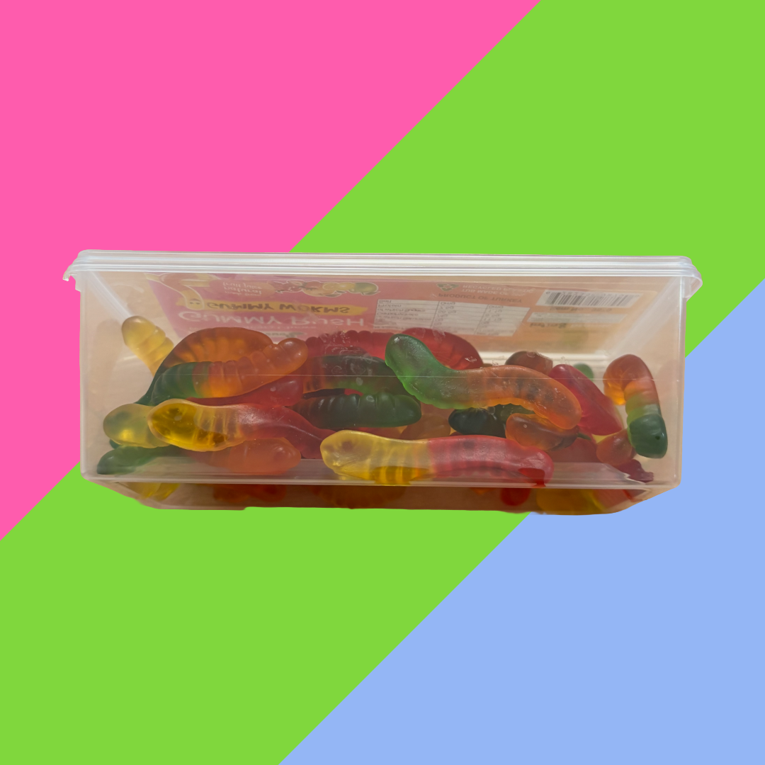 Gummy Rush Halal Candy Tubs 12x200g