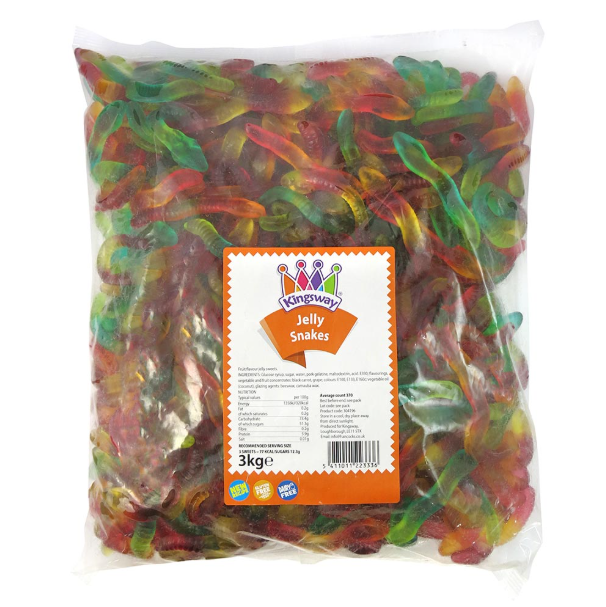 Kingsway Jelly Snakes 3kg