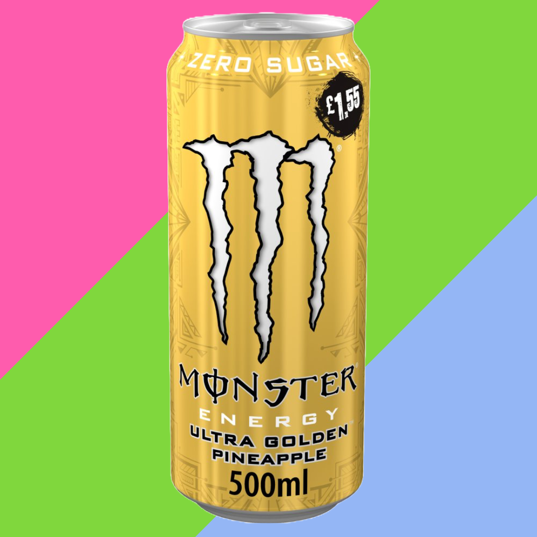 Monster Energy Drink Ultra Golden Pineapple Zero Sugar 12 x 500ml PMP £1.55