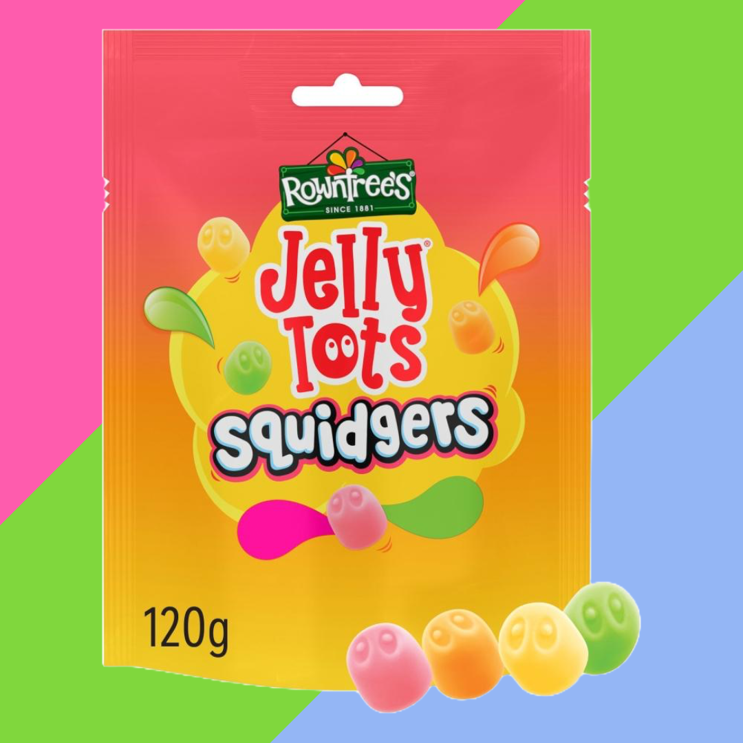 Rowntree's Jelly Tots Squidgers Sweets Sharing Bag 9x120g