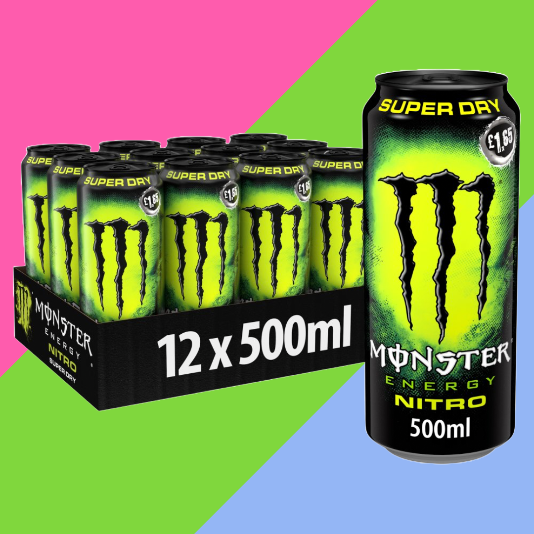 Monster Energy Drink Nitro Super Dry 12 x 500ml PM £1.65
