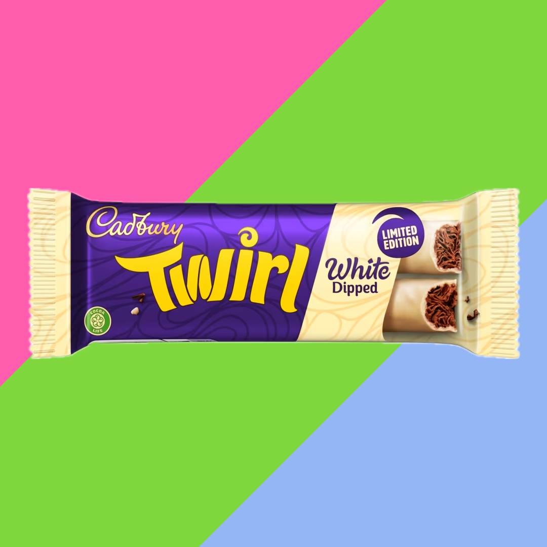 Cadbury Twirl White Dipped Limited Edition Chocolate Bar 48x43g