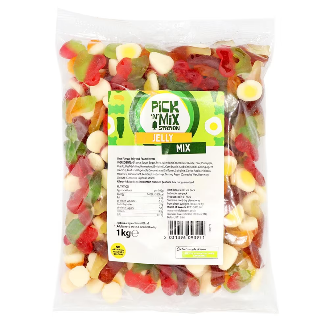 Pick n Mix Station Jelly Mix 1kg Bag (KINGSWAY)