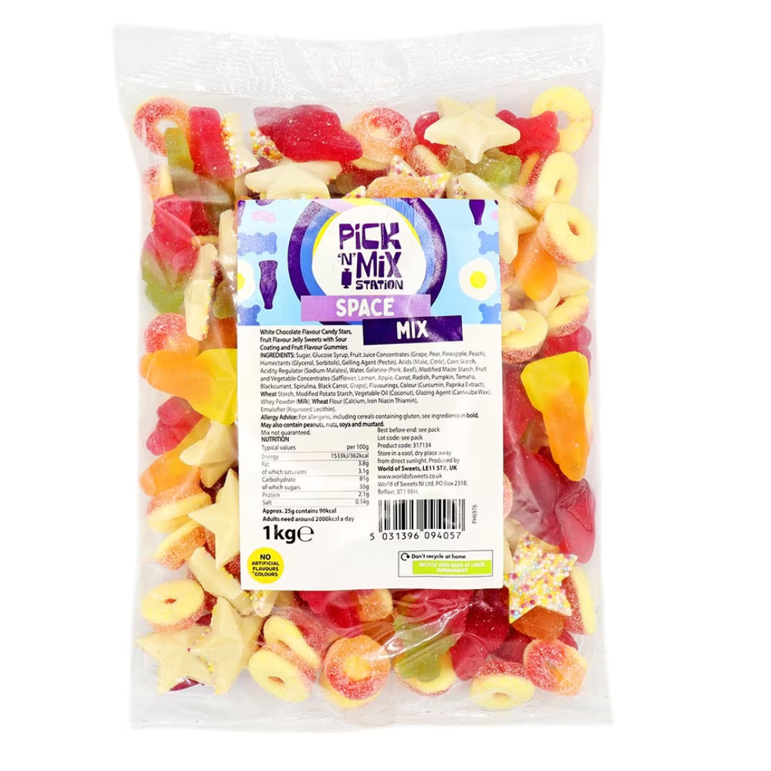 Pick n Mix Station Space Mix 1kg Bag (KINGSWAY)