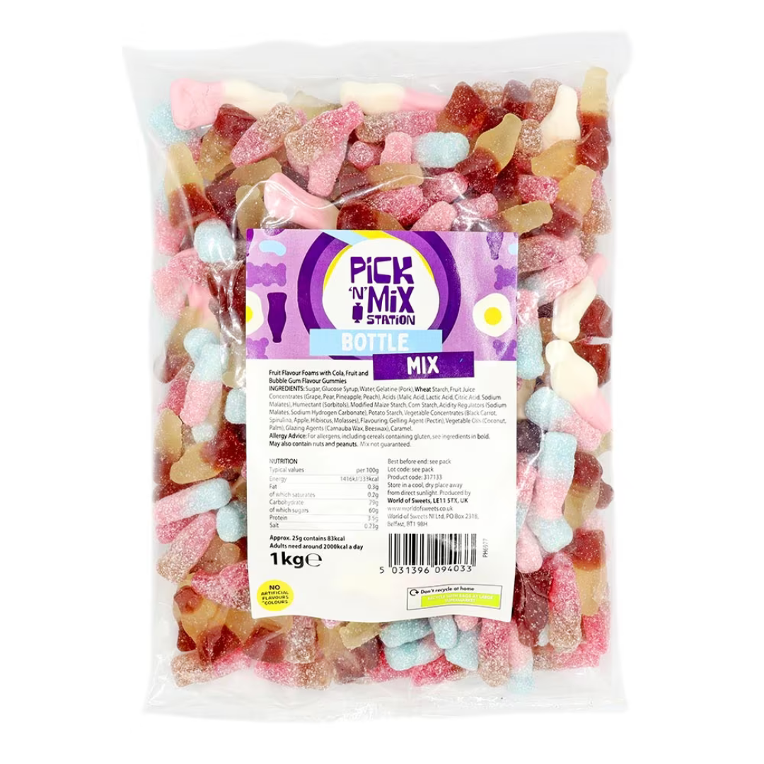 Pick n Mix Station Bottle Mix 1kg Bag (KINGSWAY)