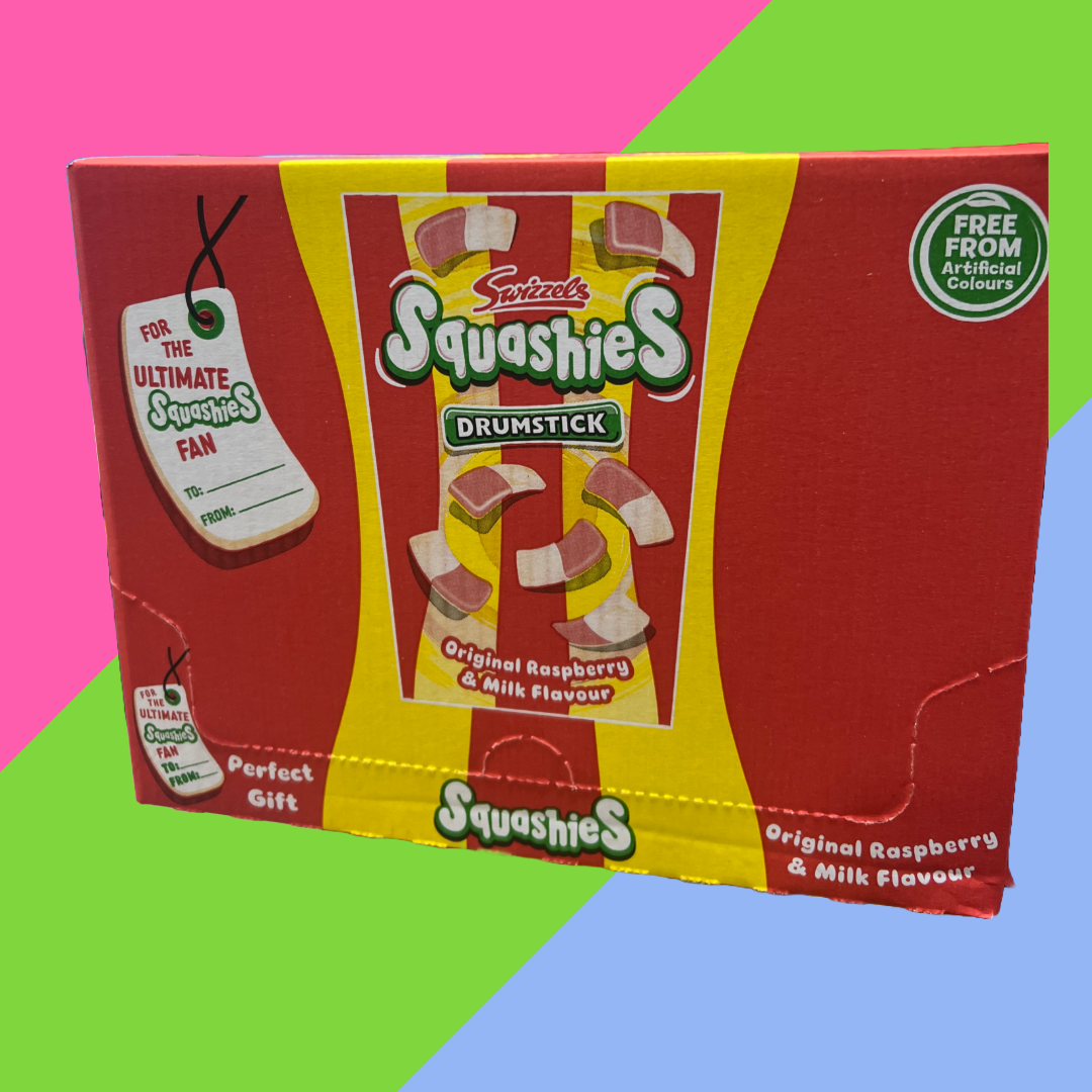 Swizzels Squashies Original Raspberry & Milk Flavour Case of 6x280g Gift Cartons