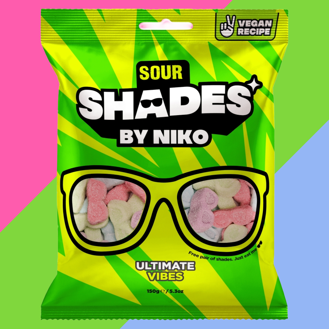 Shades by Niko Sour Ultimate Vibes Bag 18x150g