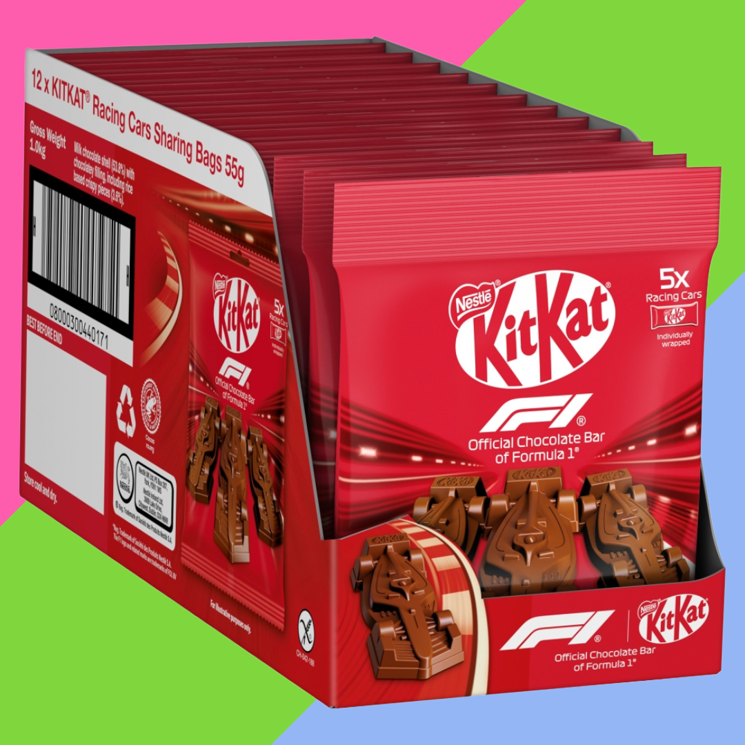 KitKat F1 Chocolate Car Figure 5 Pack Multipack 12x55g