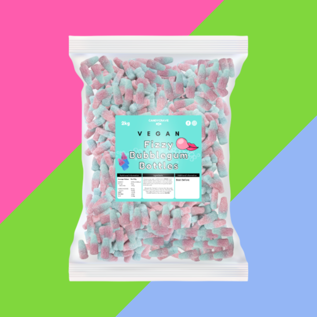 Candycrave Vegan Fizzy Bubblegum Bottles 2kg