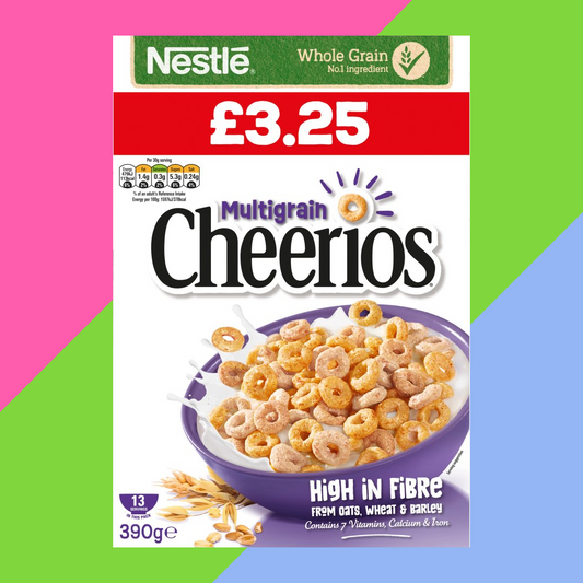 Nestlé Cheerios Multigrain Breakfast Cereal 6x390g Boxes