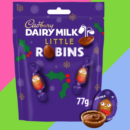 Cadbury Dairy Milk Christmas Little Robins Chocolate Bag 20x77g