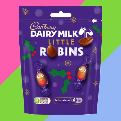Cadbury Dairy Milk Christmas Little Robins Chocolate Bag 20x77g