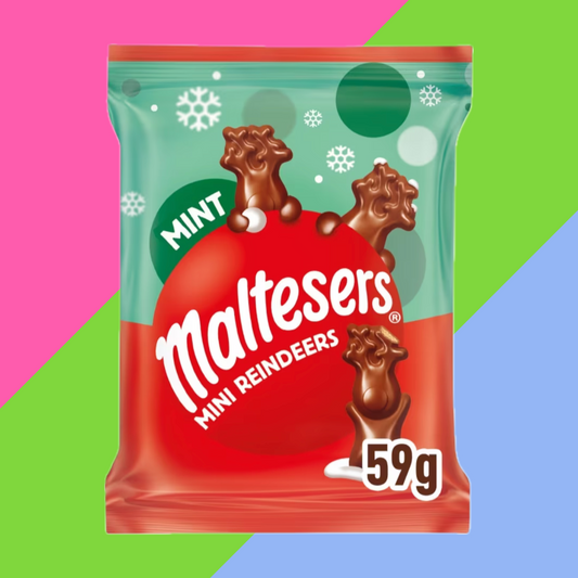 Maltesers Reindeer Chocolate Christmas Mint Mini Treats Bag 24x59g