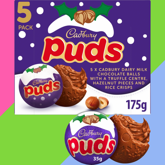 Cadbury Dairy Milk Chocolate Puds 5 Pack Multipack 175g